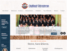 Tablet Screenshot of chettinadvidyashram.org